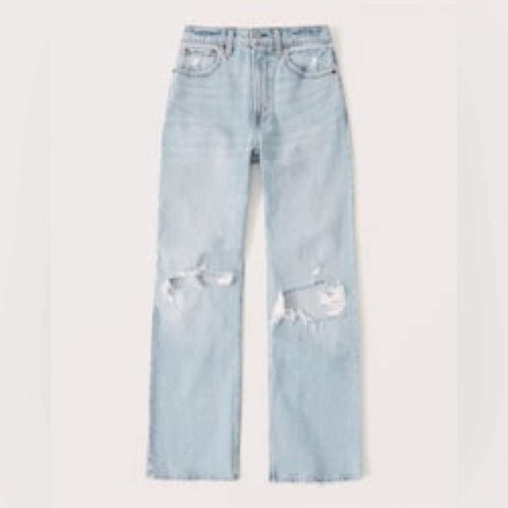 Abercrombie 90s Ultra High Rise Relaxed Jeans curve love
